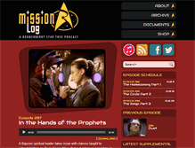 Tablet Screenshot of missionlogpodcast.com